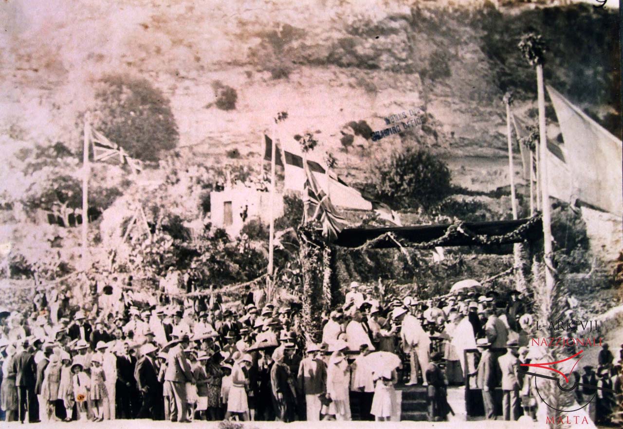 Pavilion ceremony for breakwater caisson launch