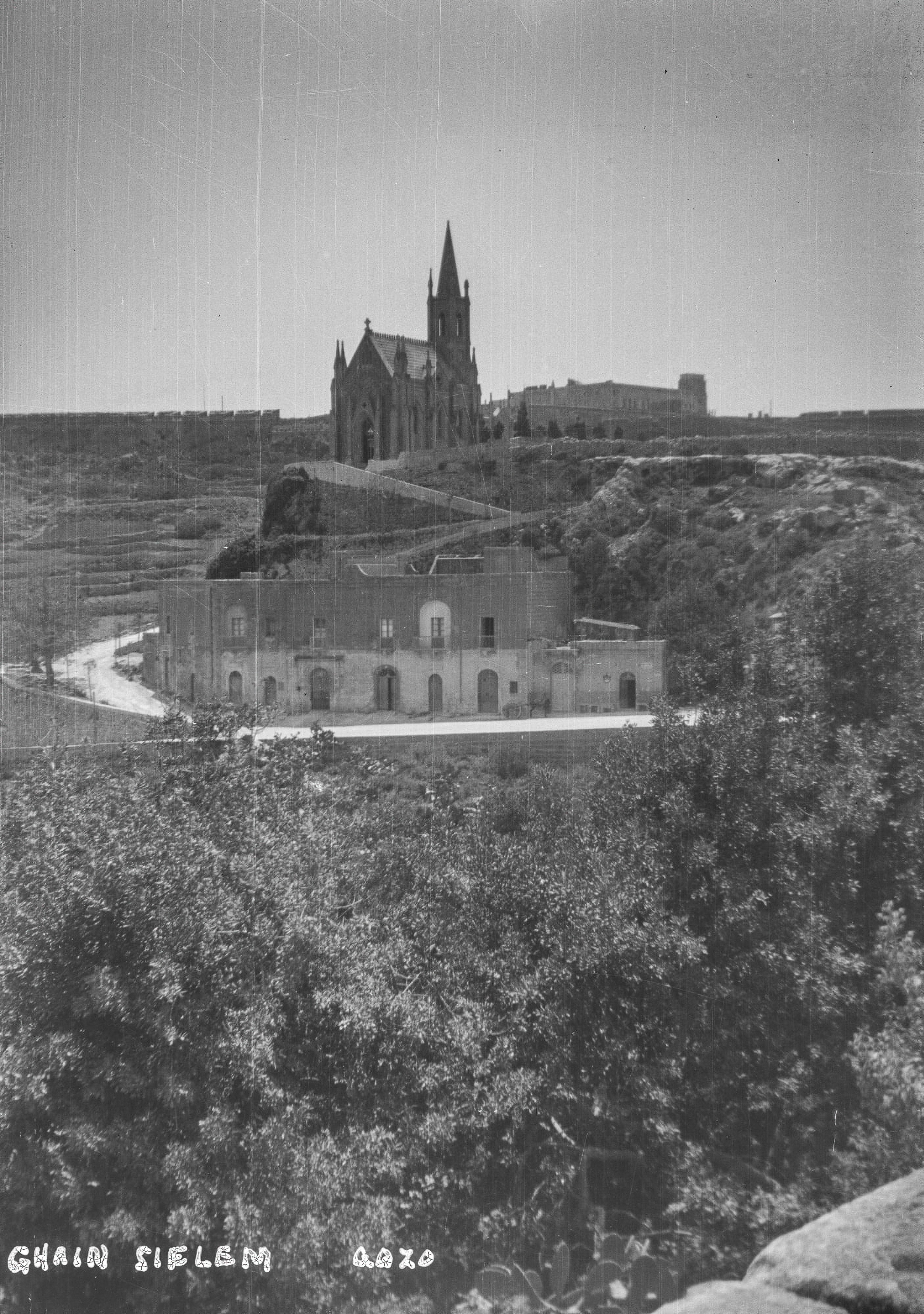 Lourdes Church overlooking Mġarr