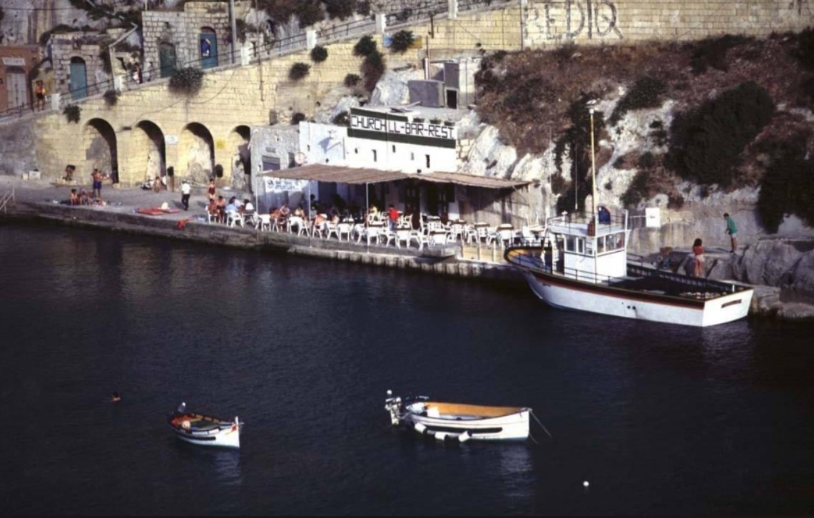 Churchill Restaurant in Xlendi bay