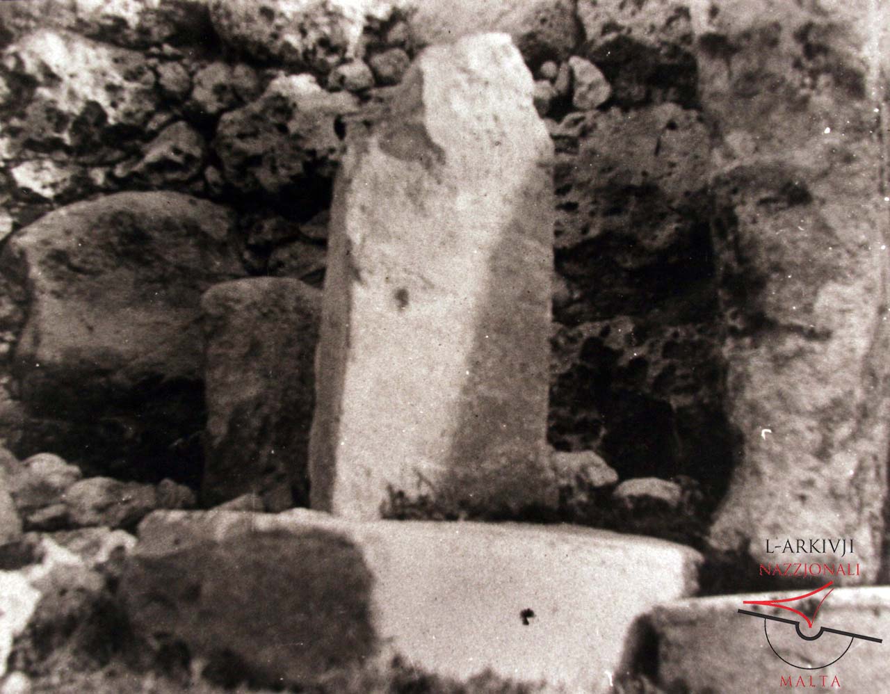Ġgantija's South Temple standing stone