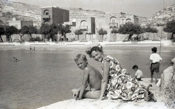 Relaxing by Xlendi bay