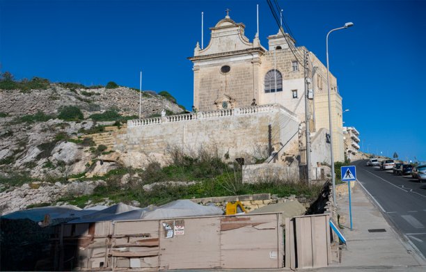 View of Xlendi church
