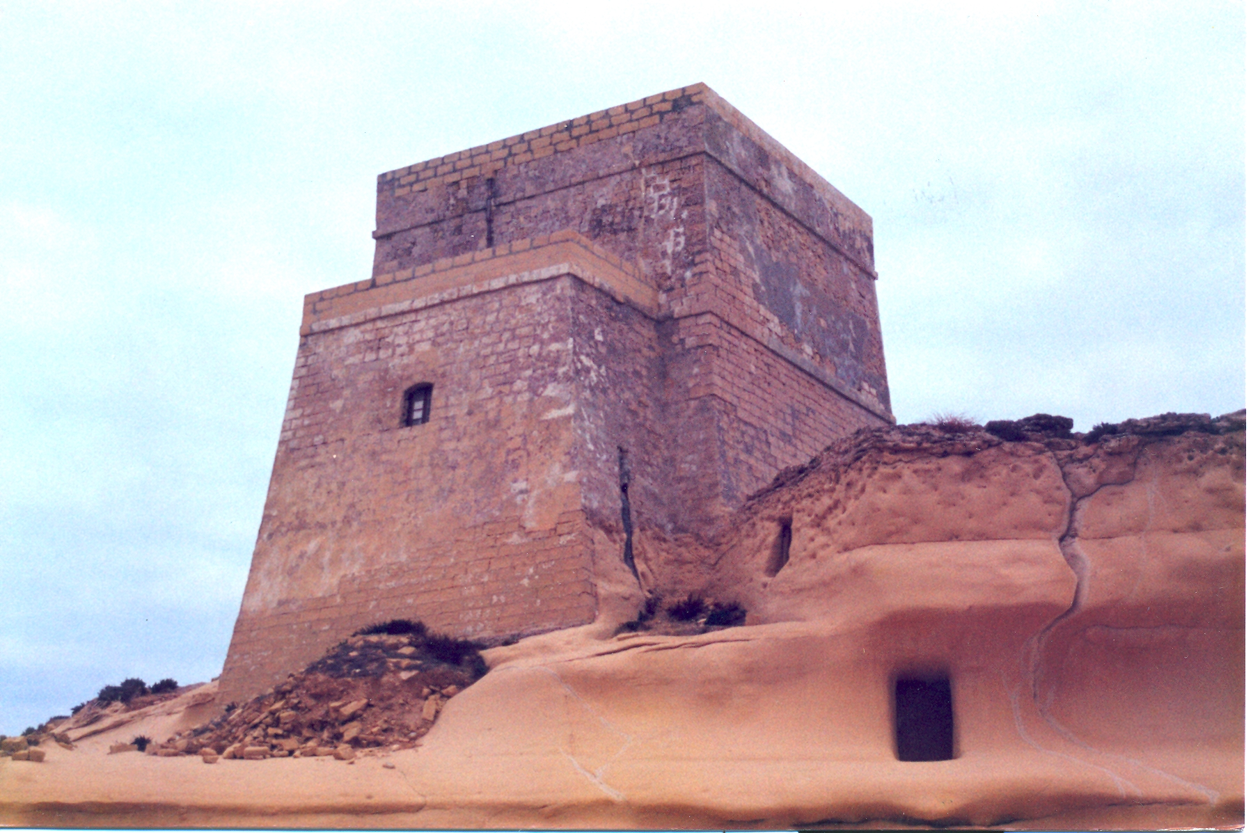 Xlendi Tower overlooking the bay