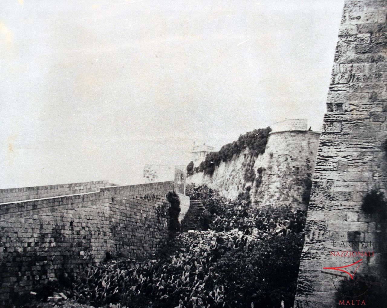 The ditch and counterscarp of the Citadel