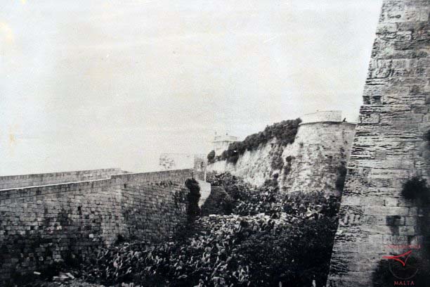The ditch and counterscarp of the Citadel