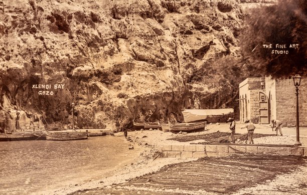 Boathouses at Xlendi Bay