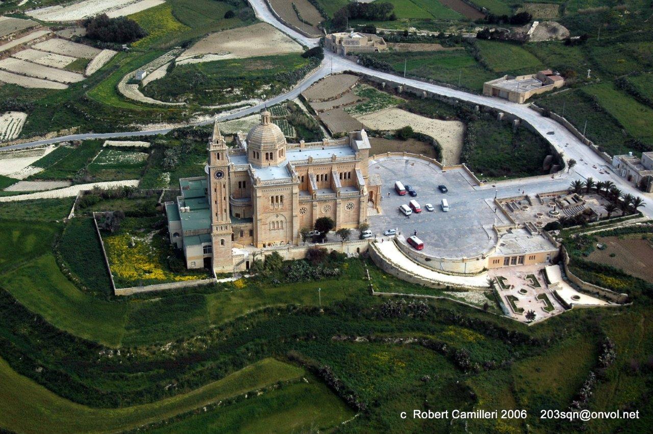 Aerial view of Ta' Pinu