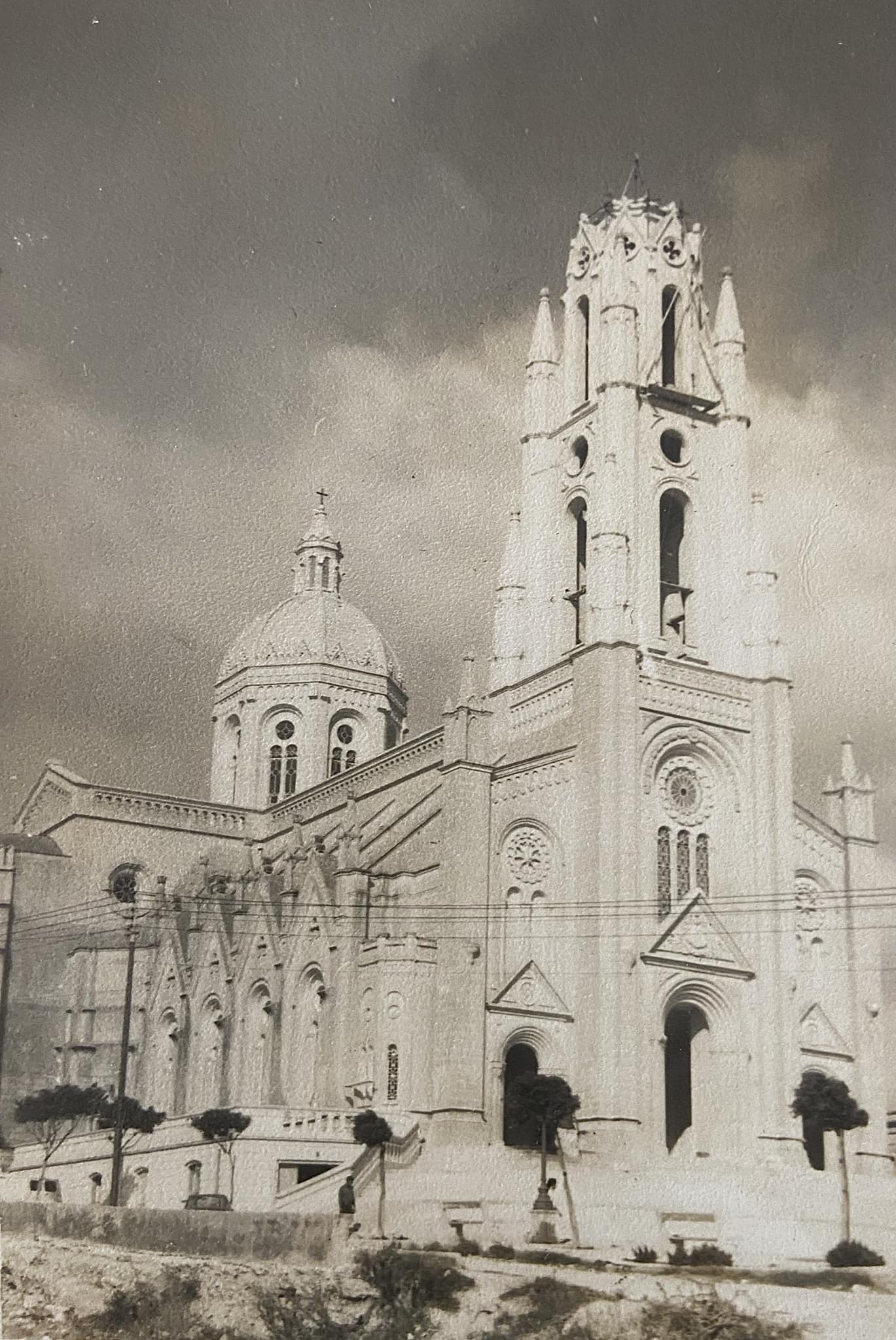 Għajnsielem Church under construction