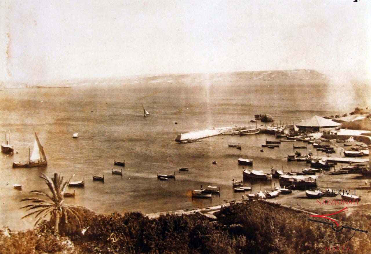 General view of harbour and breakwater extension