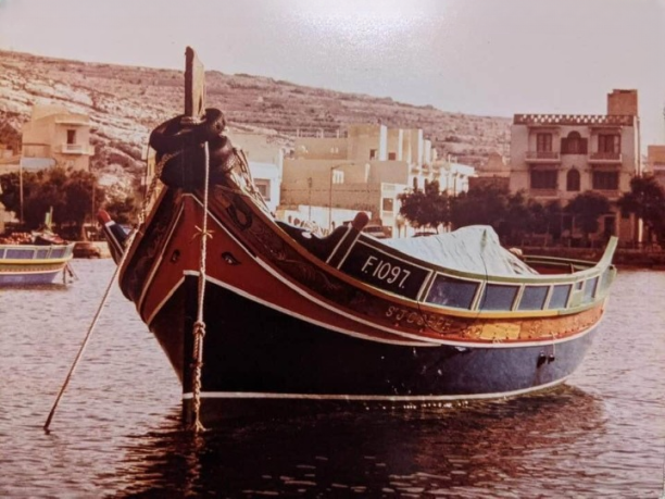 Traditional maltese luzzu in Xlendi