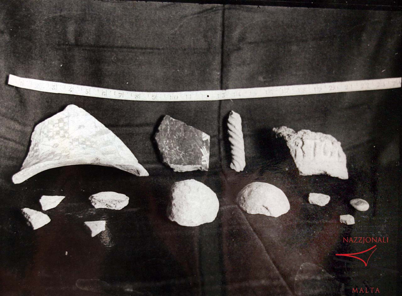 Pottery from Il-Ħaġġarija at Citadel