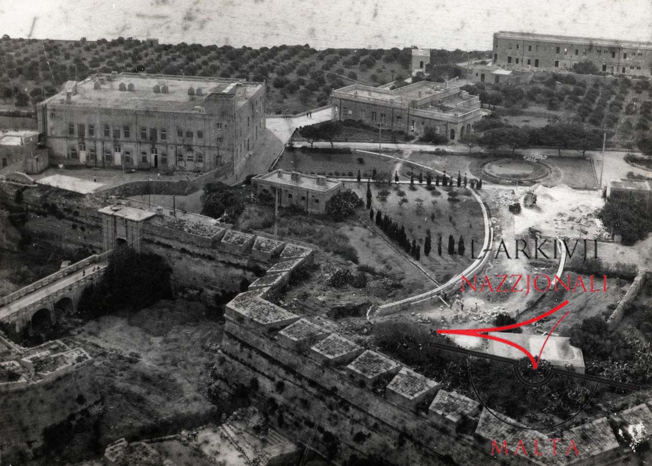 Aerial view of Fort Chambray