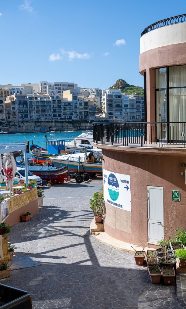 Marsalforn bay near Calypso Hotel