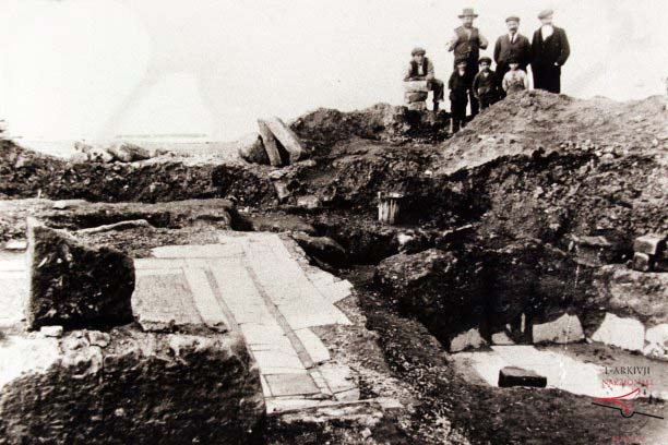 Excavation site of Roman Villa