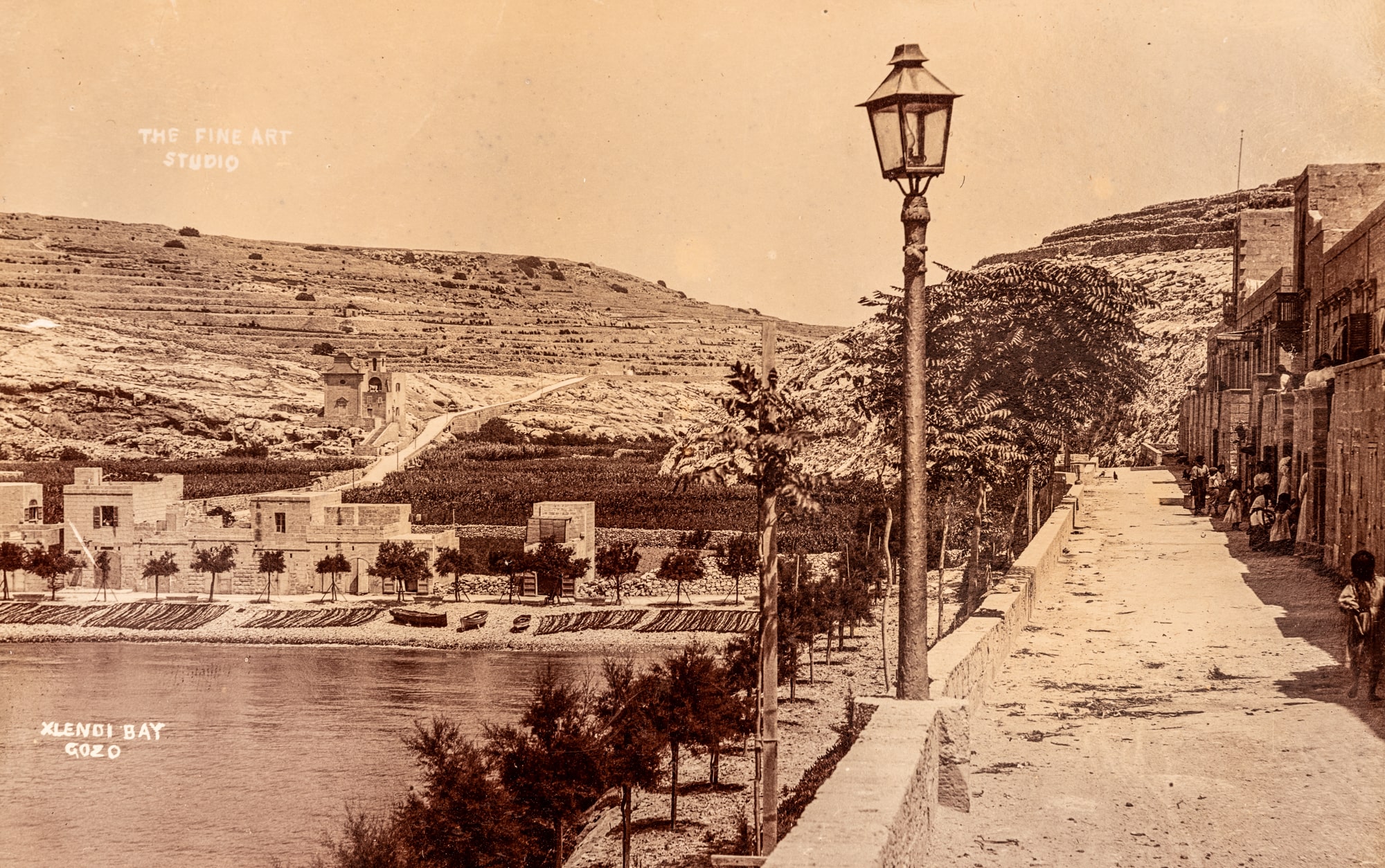 Scenic street view of Xlendi