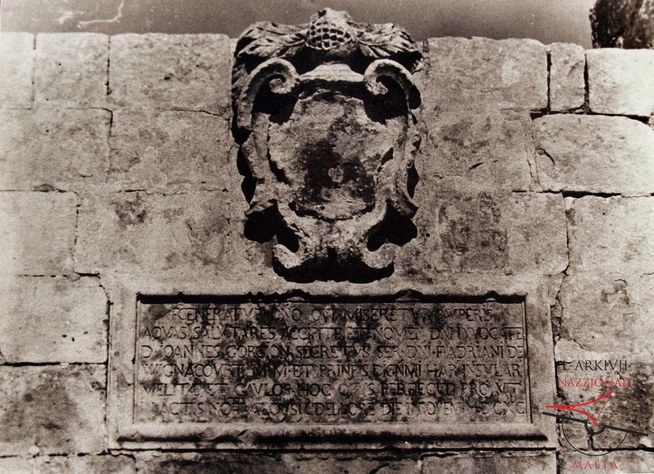 Commemorative inscription from Gourgion Tower