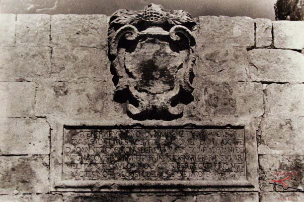 Commemorative inscription from Gourgion Tower