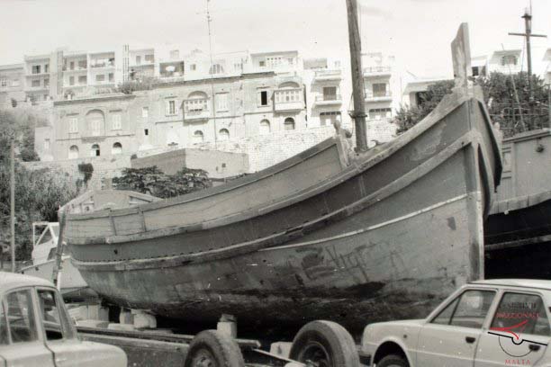 Luzzu at rest in winter