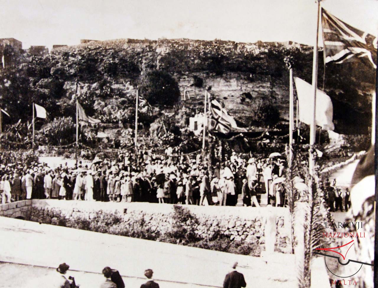 Crowd gathering for breakwater launch