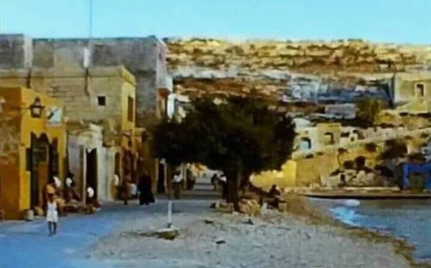 Xlendi's seafront promenade in earlier days