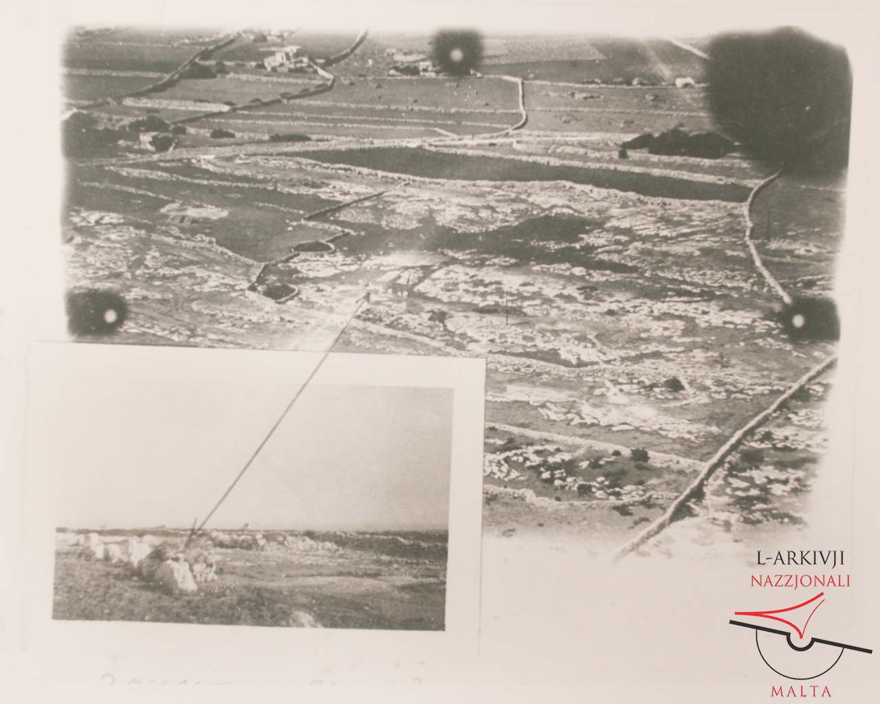 Megalithic walling near Wied il-Mixta