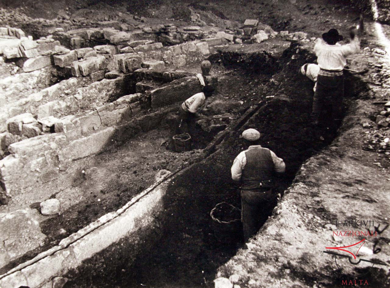 Excavations of Roman Villa at Ramla bay