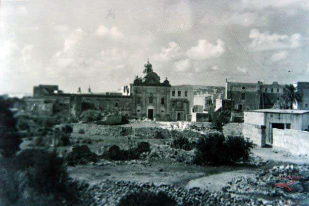 Chapel of Pompei amidst fields