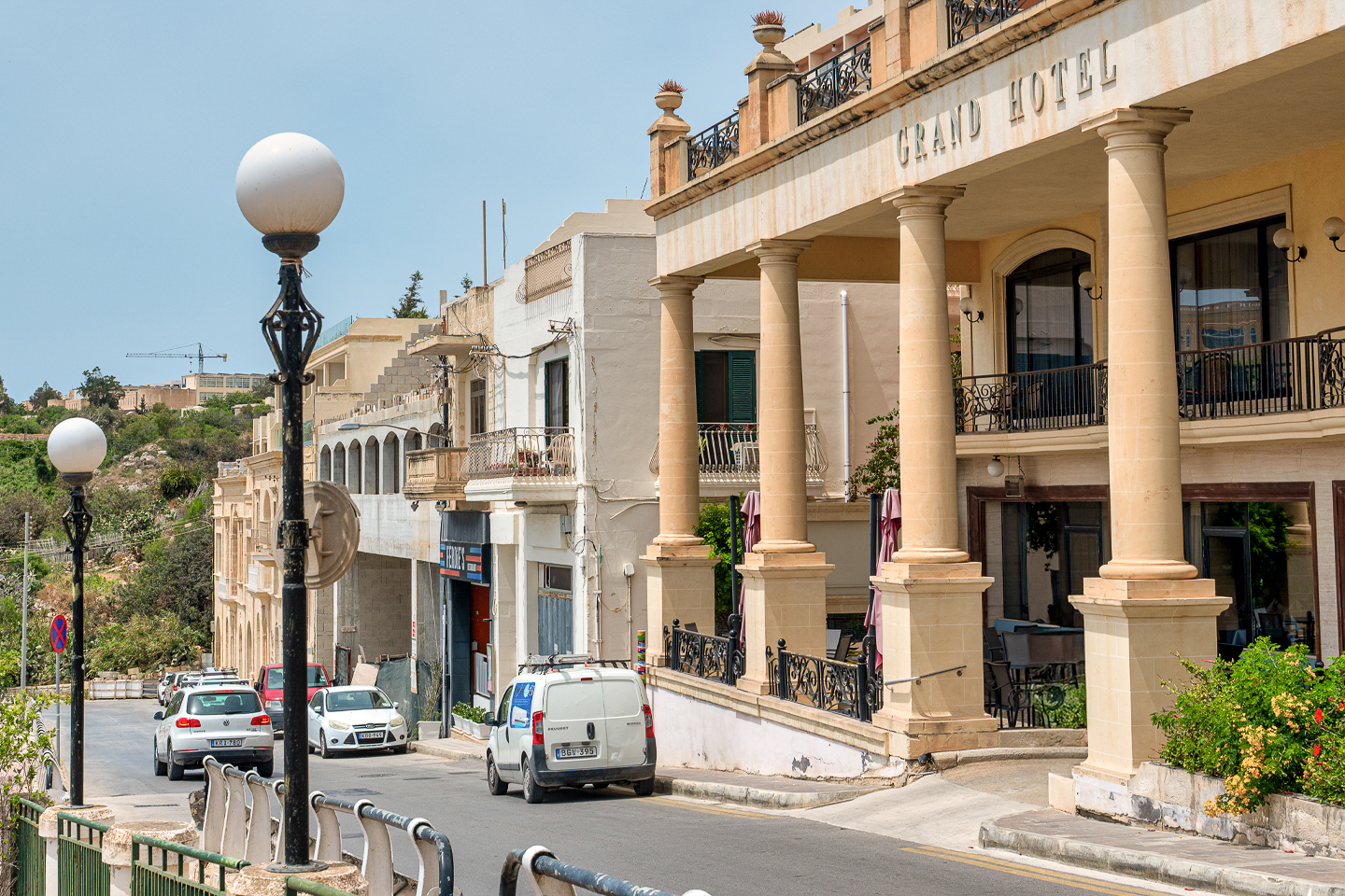 Grand Hotel on road to Mġarr