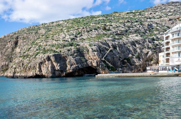 Xlendi Bay and l-Għar tad-Dgħajjes
