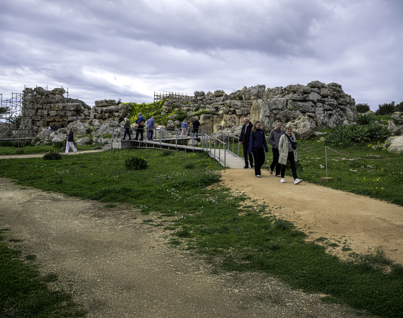 Ġgantija Temples' Front Plaza View