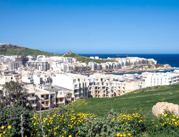 Marsalforn bay from Xaghra