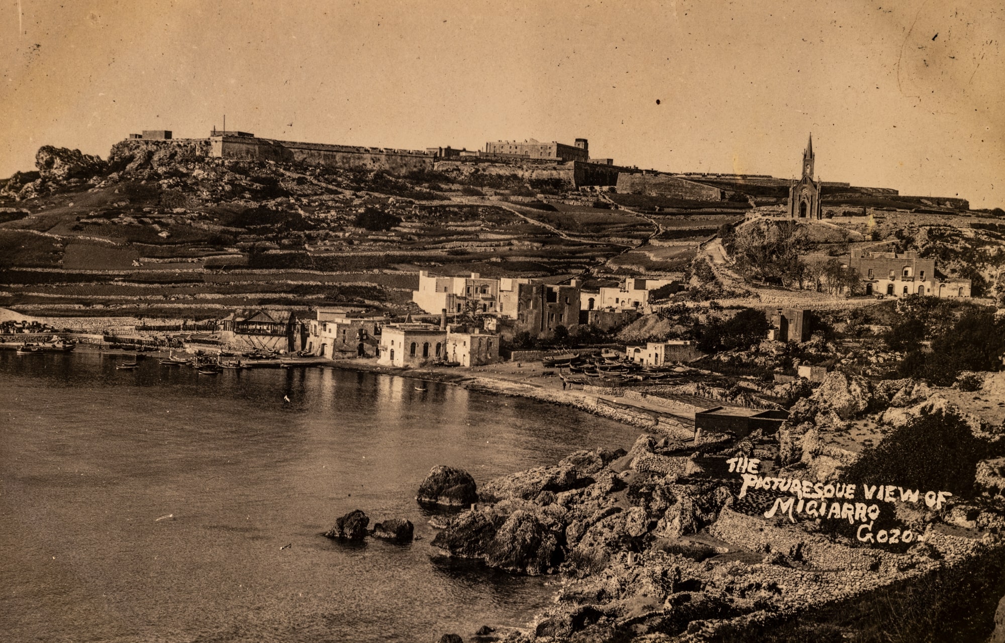 Picturesque view of Mġarr Harbour
