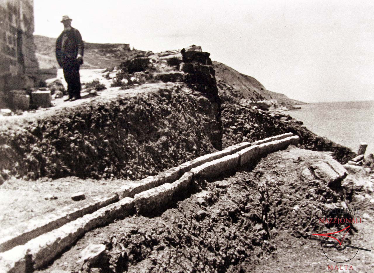 Water channel excavation at Roman Villa