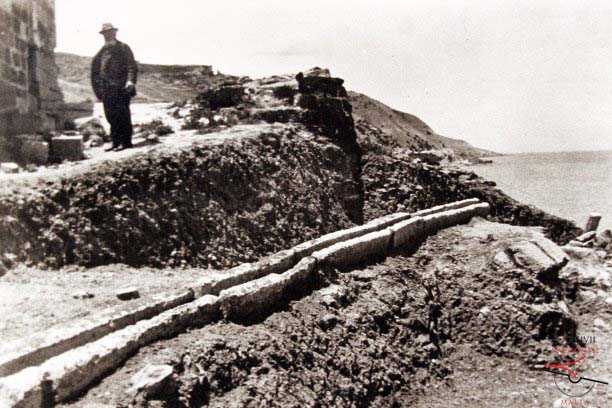 Water channel excavation at Roman Villa